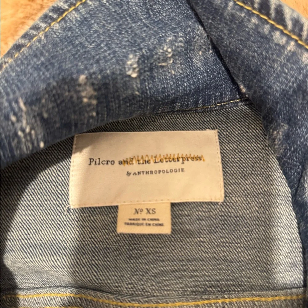 Anthropologie Blue Jean Jacket - Picture 3 of 3